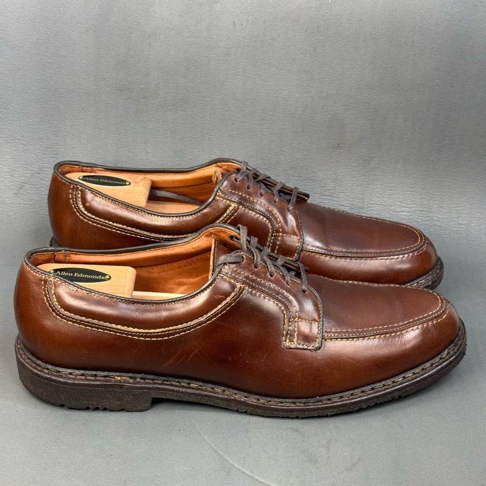 Allen Edmonds Wilbert Comfort oxford Shoe Dark Brown Made in the USA 12